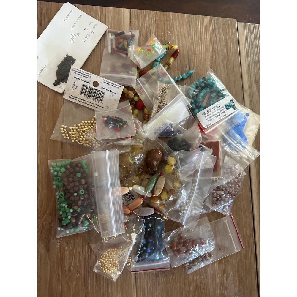 Jewelry Craft Bag. Beads, Charms
